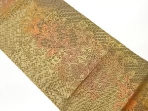 本場筑前博多花唐草模様織出し名古屋帯